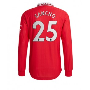 Manchester United Jadon Sancho #25 Hemmatröja 2022-23 Långärmad